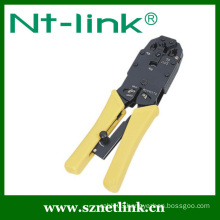 Ratchet RJ11 connector crimp tool